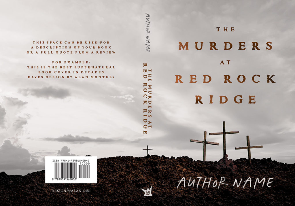 The Murders at Red Rock Ridge - Premade Book Cover